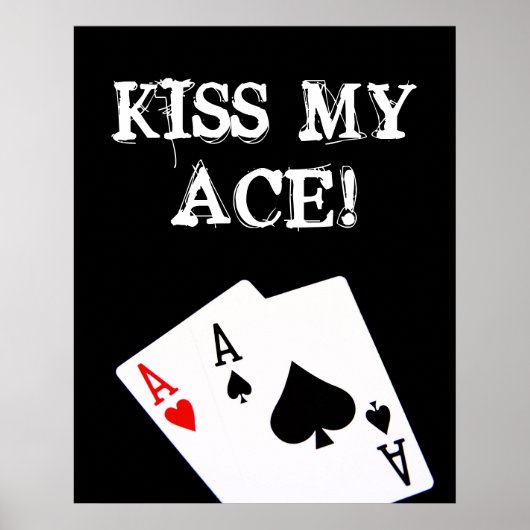 KIJKT MIJN ACE! Poster Poker (Voorkant)