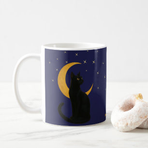 Kijkwijzer van de nacht - Halloween Black Cat Kaar Koffiemok