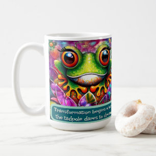 Kik Whimsical Abstracte Kunst Florale Gepersonalis Koffiemok
