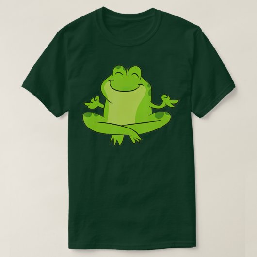 Kikabo Oerwoud Frog Medicine Yoga Frog T T-shirt (Design voorkant)
