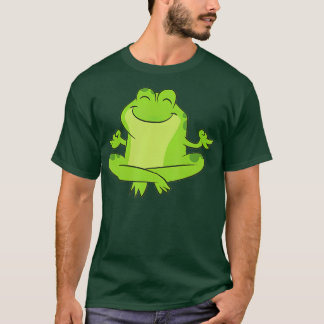 Kikabo Oerwoud Frog Medicine Yoga Frog T T-shirt
