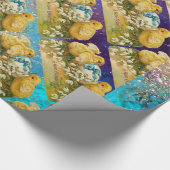 KIKENS, SNOWDROPS EN EENVOUDIGERE EGG MET BLAUW CADEAUPAPIER (Hoek)