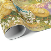 KIKENS, SNOWDROPS EN EENVOUDIGERE EGG MET BLAUW CADEAUPAPIER (Rol Hoek)