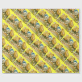 KIKENS, SNOWDROPS EN EENVOUDIGERE EGG MET BLAUW CADEAUPAPIER (Vlak)