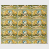 KIKENS, SNOWDROPS EN EENVOUDIGERE EGG MET BLAUW CADEAUPAPIER (Vlak)