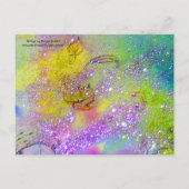 KIKENS, SNOWDROPS EN EENVOUDIGERE EGG MET BLAUW FEESTDAGENKAART (Achterkant)