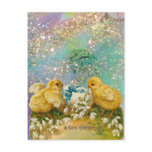 KIKENS, SNOWDROPS EN EENVOUDIGERE EGG MET BLAUW