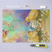 KIKENS, SNOWDROPS EN EENVOUDIGERE EGG MET BLAUW TISSUEPAPIER (Craft)