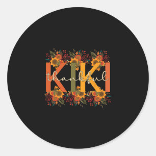 Kiki Grootmoeder Thanksgiving Kiki Grootmoeder Ronde Sticker