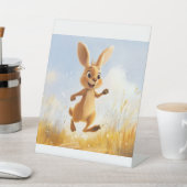 Kiki het konijn reclamebord met voetstuk (Insitu)