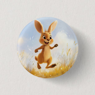 Kiki het konijn ronde button 3,2 cm
