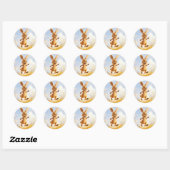Kiki het konijn ronde sticker (Vel)