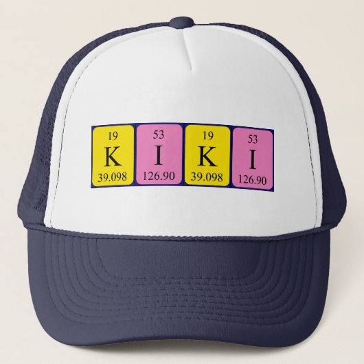 Kiki periodieke tabelnaam pet (Voorkant)