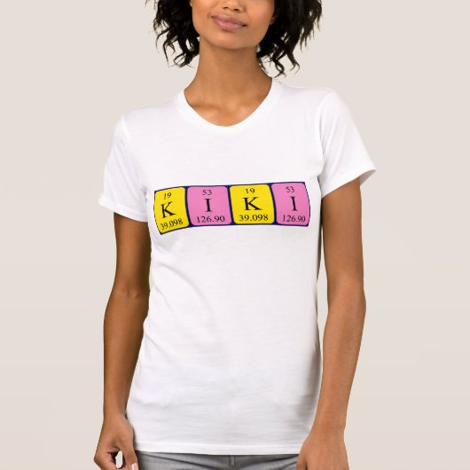 Kiki periodieke tabelnaam shirt (Voorkant)