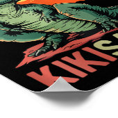 Kikisaurus Dino Dinosaur Kiki-saurus T-rex Mother' Poster (Hoek)