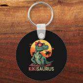 Kikisaurus Dino Dinosaur Kiki-saurus T-rex Mother' Sleutelhanger (Voorkant)