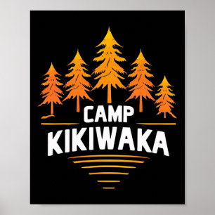 Kikiwaka Kampeerterrein Zomer Kamp Bos Wandelen Bu Poster