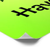 Kikke Cartoons hebben een hachelijke dag groen Poster (Hoek)