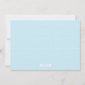 Kikkegelaar Oh Baby Boy Modern Baby shower Kaart (Achterkant)