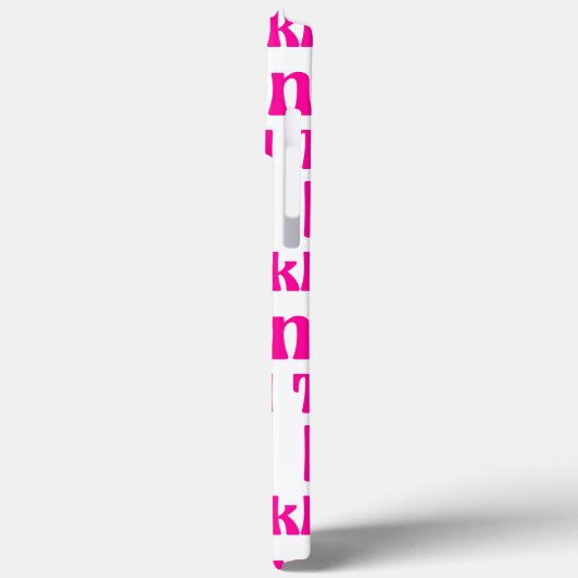 Kikkegelroze Case-Mate iPhone Case (Achterkant / Links)