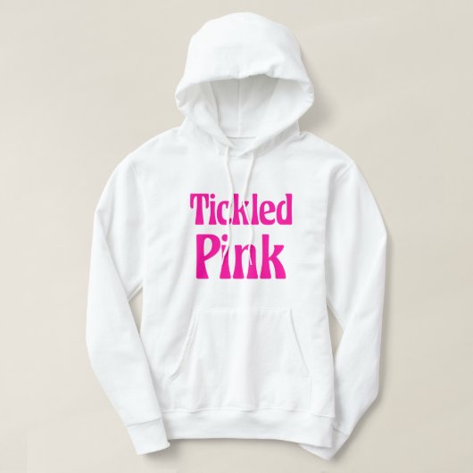 Kikkegelroze Hoodie (Design voorkant)