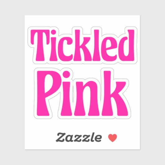 Kikkegelroze Sticker (Vel)