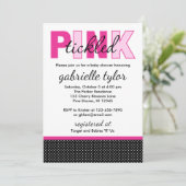 Kikkegelroze stip babyschoeisel kaart (Staand voorkant)