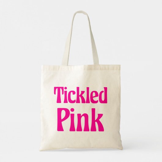 Kikkegelroze Tote Bag (Achterkant)