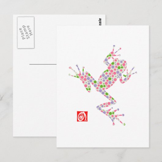 kikker12-3 briefkaart (Voorkant / Achterkant)