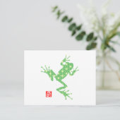 kikker16-4 briefkaart (Staand voorkant)
