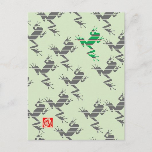 kikker1 briefkaart (Voorkant)