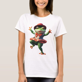 Kikker 11 leraar, dansen, kikker, pad, Ai gegenere T-shirt