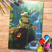 Kikker 1 Decoupage papier