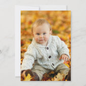 Kikker 1 verjaardagsprins baby kinder partij kaart (Achterkant)