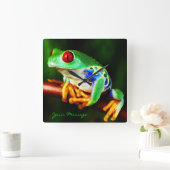 Kikker 1 vierkante klok (Huis)