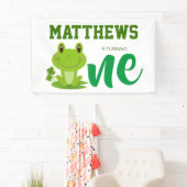 Kikker 1e verjaardag spandoek (Insitu)