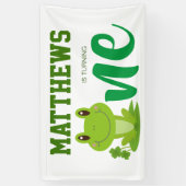 Kikker 1e verjaardag spandoek (Verticaal)