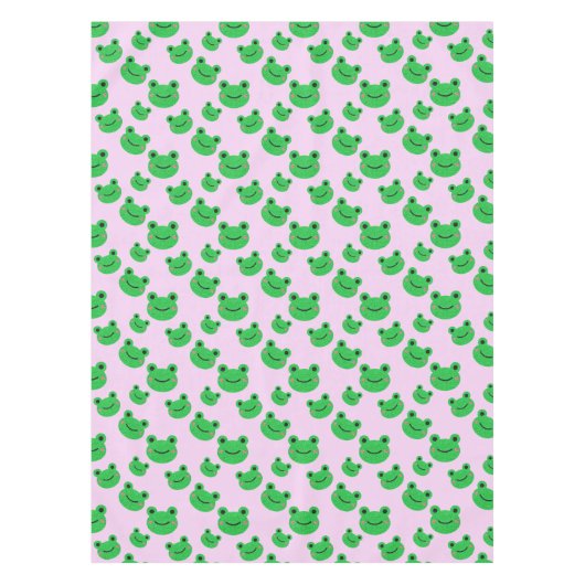 Kikker 1e verjaardagsfeest thema tafelkleed (Voorkant)