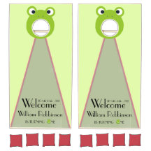 Kikker 1e verjaardagspartij welkom Cornhole Set