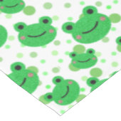 Kikker 1st Birthday p'Party Froggy Green Stippen Tafelkleed (Gekanteld)