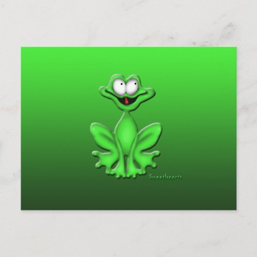 kikker 2 briefkaart (Voorkant)