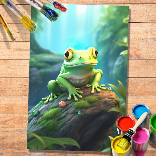 Kikker 2 Decoupage papier