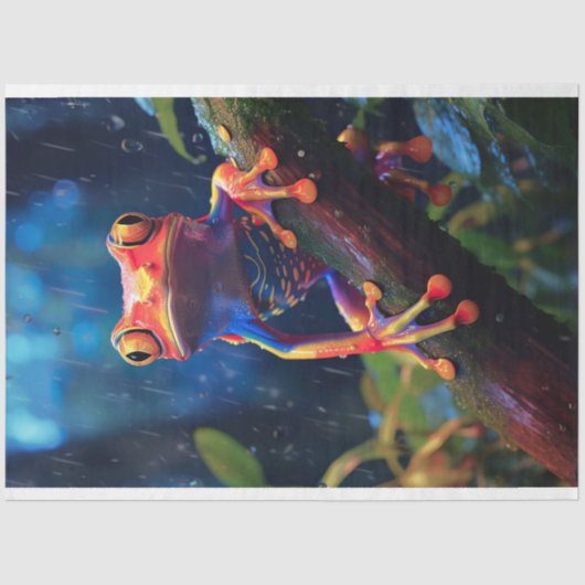 Kikker 3 Decoupage papier (Voorkant)