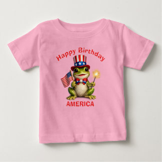 Kikker (3c) Patriottisch Kinder T-Shirt