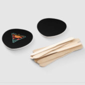 Kikker 80s EDM Synthwave Gift Handwaaier (Niet-gemonteerd)