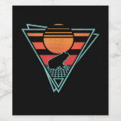 Kikker 80s EDM Synthwave Gift Wijn Etiket (Enkel label)