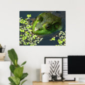 Kikker afdrukken poster (Thuiskantoor)