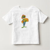 Kikker als boer met stro kinder shirts (Voorkant)