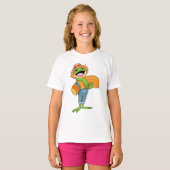 Kikker als boer met stro t-shirt (Voorkant volledig)