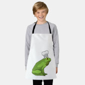 Kikker als Cook met Chef-pet Schort (Gedragen)